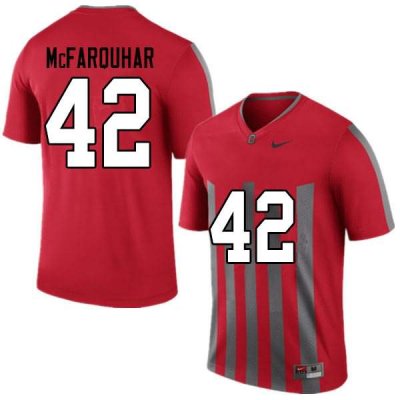 Men's Ohio State Buckeyes #42 Lloyd McFarquhar Throwback Nike NCAA College Football Jersey Style HJX2044OG